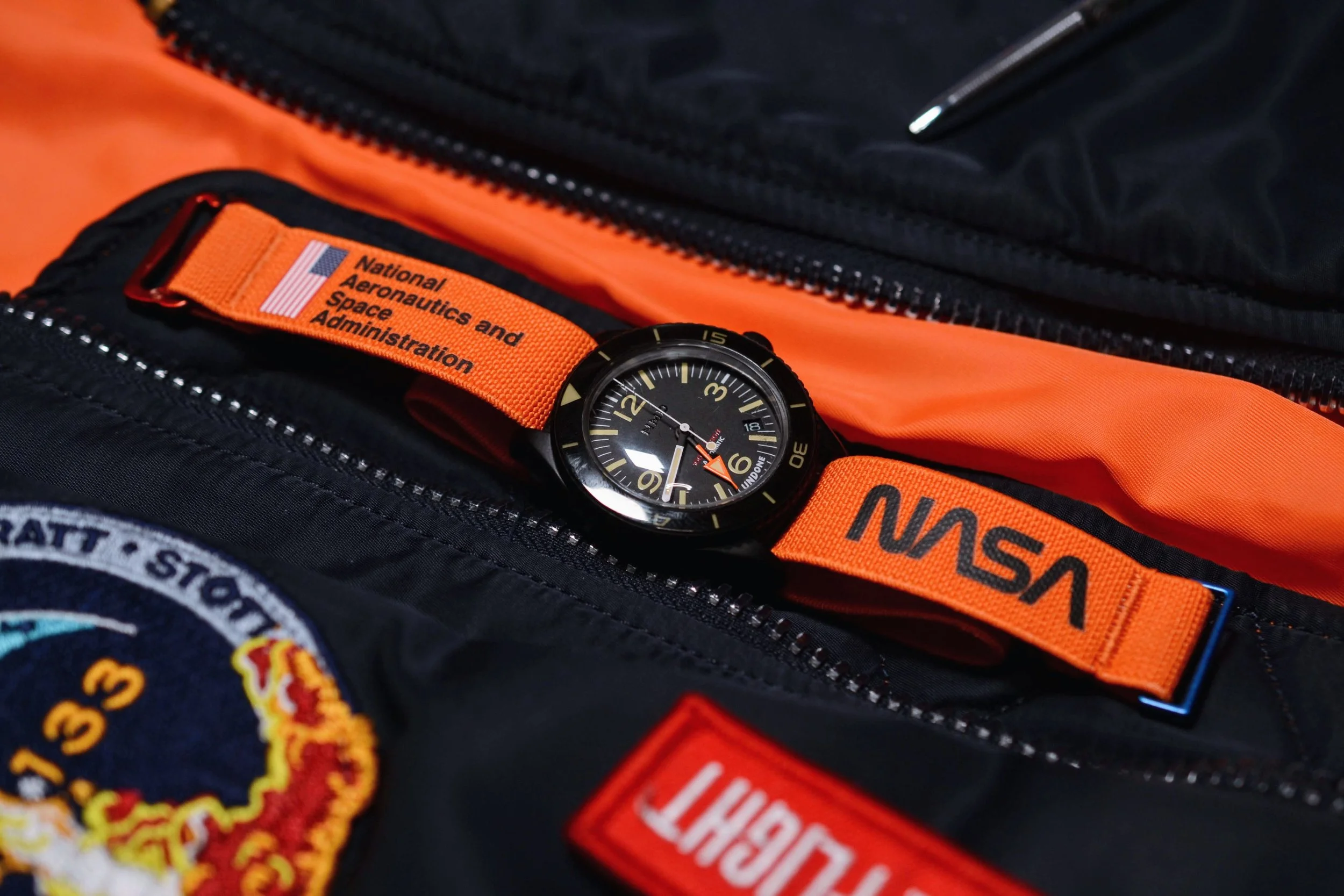 ストラップ AZS ACES MK2 Hook Strap™ Official NASA Series Elastic Watch Band